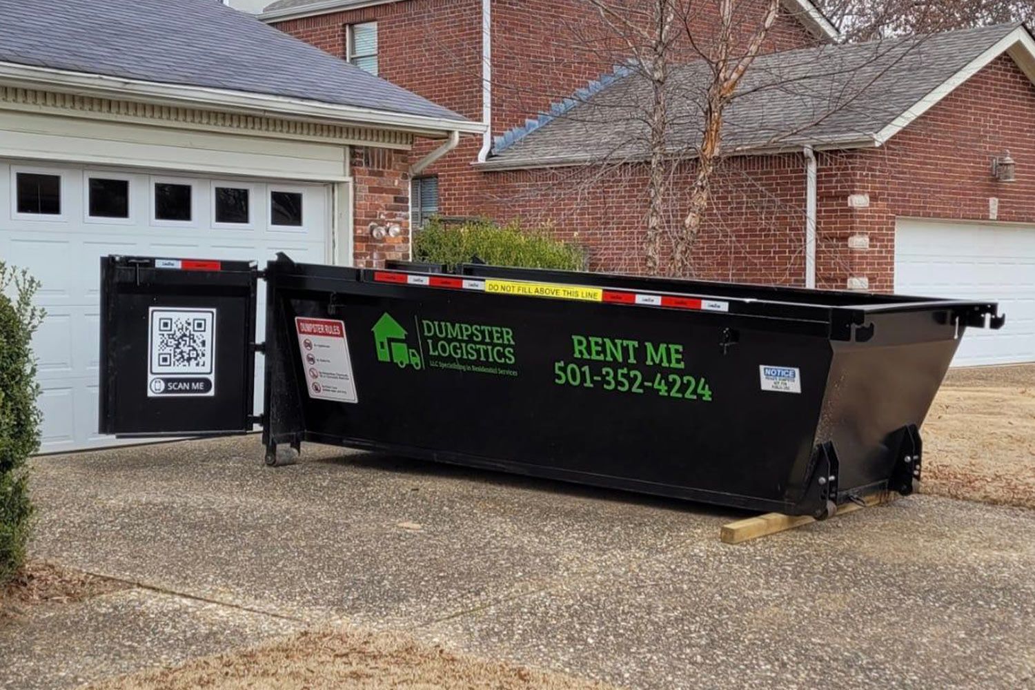 garage dumpster rental for little rock  and north little rock